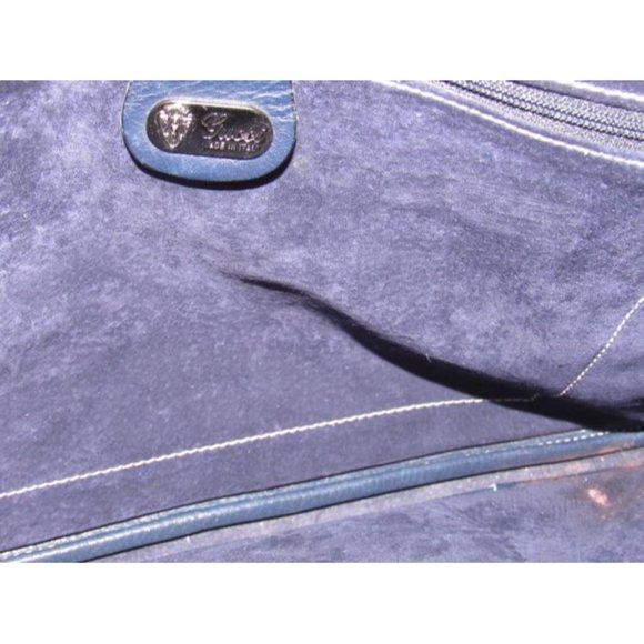 Gucci Vintage Crossbody Shades Of Navy In Smooth And Textured Leather - Picture 5 of 12